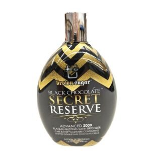 Brown Sugar Black Chocolate Secret Reserve 200X Bronzer Tanning‎ Lotion 13.5 oz